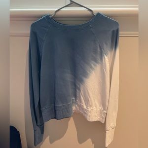 Blue and white sweater